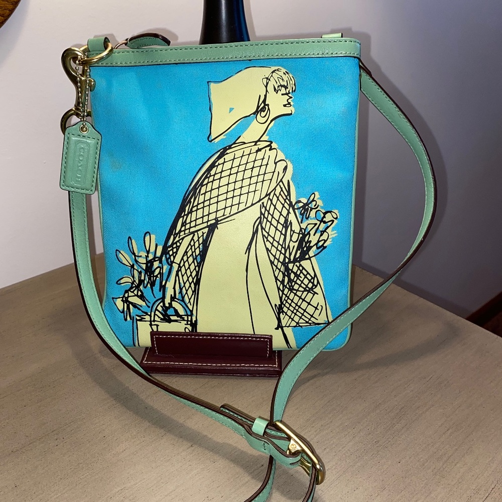 COACH Bonnie Cashin Carry Swingpack Kisslock crossbody bag purse 42605